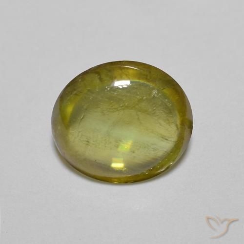 1.16ct Natural Marrom Dourado Profundo Esfena, oval, Transparente