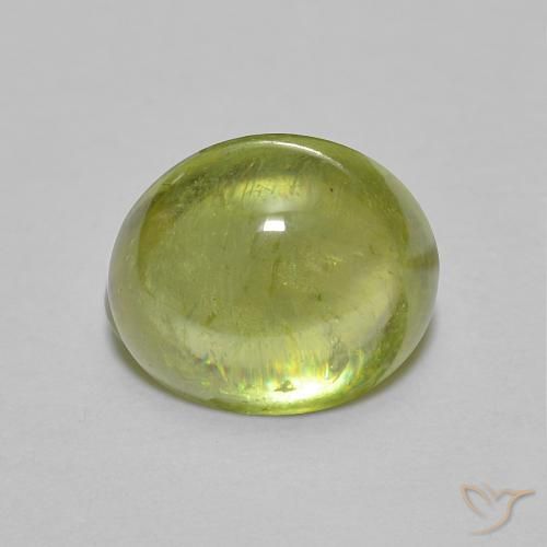 1.56ct Natural Verde claro Esfena, oval, Transparente