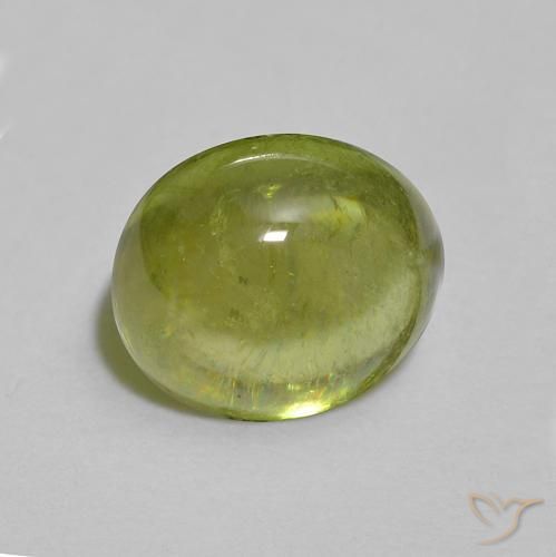 Esfena Verde claro Natural 1.56ct, oval, Transparente