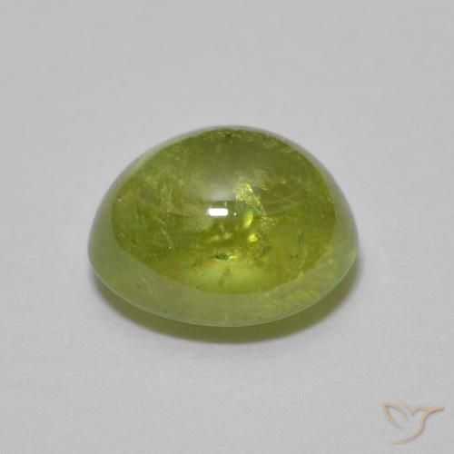 Esfena Verde claro Natural 1.56ct, oval, Transparente