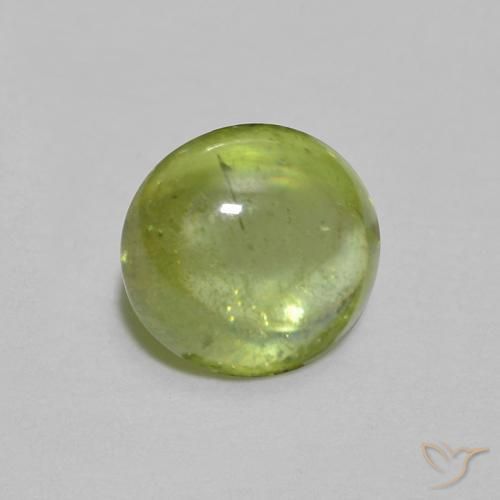 Esfena Verde Vivo Claro Natural 1.05ct, oval, Transparente