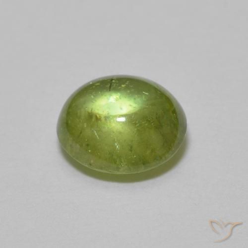 Esfena Verde Vivo Claro Natural 1.05ct, oval, Transparente