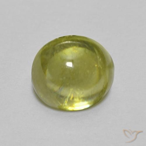 0.83ct Natural Luz verde Esfena, oval, Transparente
