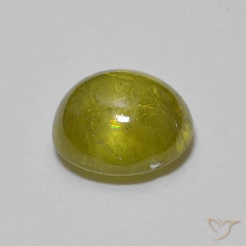 Esfena Verde médio Natural 1.45ct, oval, Transparente