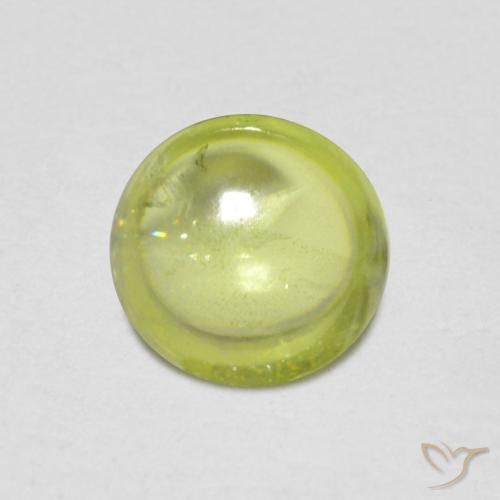 0.94ct Natural Verde claro Esfena, oval, Transparente