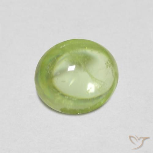 Esfena Verde Vivo Claro Natural 0.86ct, oval, Transparente