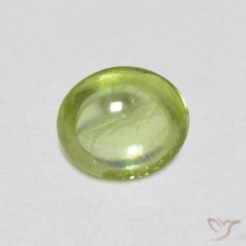 Esfena Verde Vivo Claro Natural 0.78ct, oval, Transparente