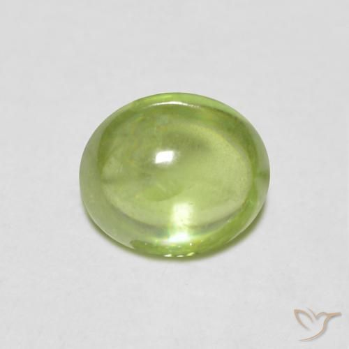 0.89ct Natural Verde Vivo Claro Esfena, oval, Transparente