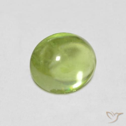 Esfena Verde Vivo Claro Natural 0.89ct, oval, Transparente