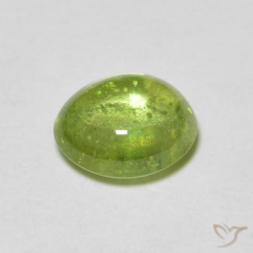 Esfena Verde Vivo Claro Natural 1.14ct, oval, Transparente