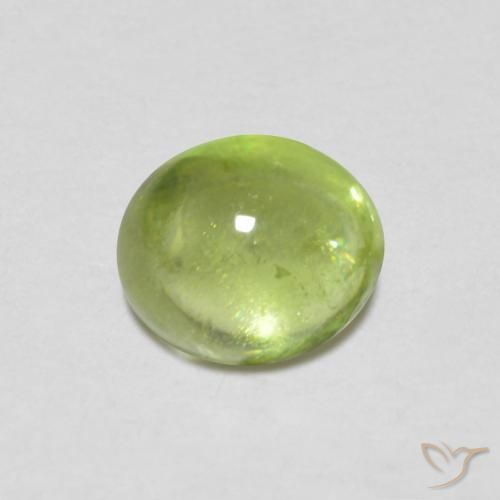 Esfena Luz verde Natural 0.84ct, oval, Transparente