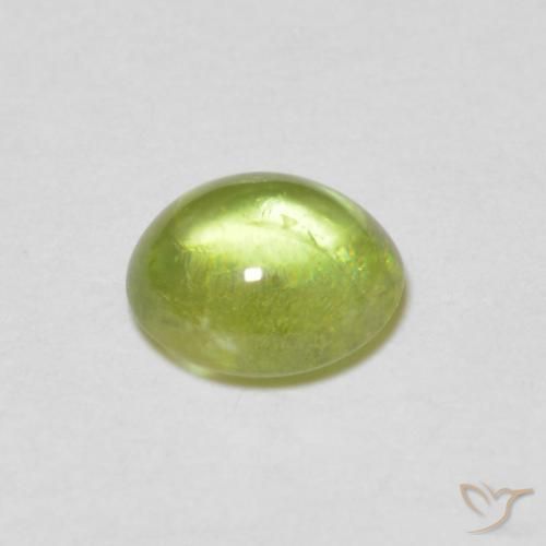 Esfena Luz verde Natural 0.84ct, oval, Transparente