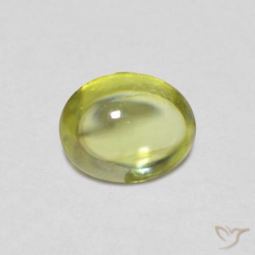 0.75ct Natural Verde Floresta Quente Esfena, oval, Transparente