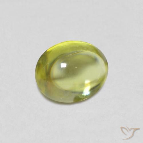 Esfena Verde Floresta Quente Natural 0.75ct, oval, Transparente