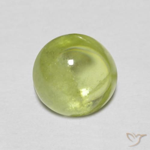 1.29ct Natural Verde oliva Esfena, oval, Transparente