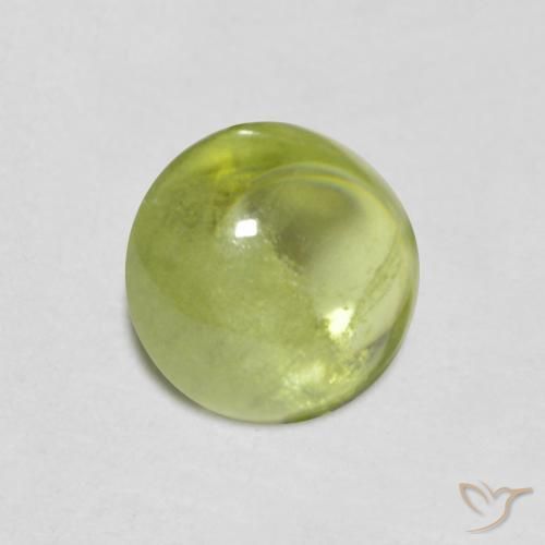Esfena Verde oliva Natural 1.29ct, oval, Transparente