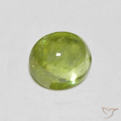 Esfena Verde Vivo Claro Natural 1.07ct, oval, Transparente