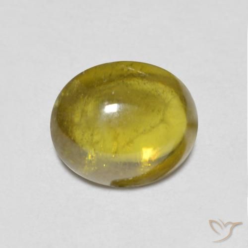 1.03ct Natural Medium Golden Brown Esfena, oval, Transparente