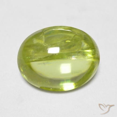 1.34ct Natural Luz amarela Esfena, oval, Transparente