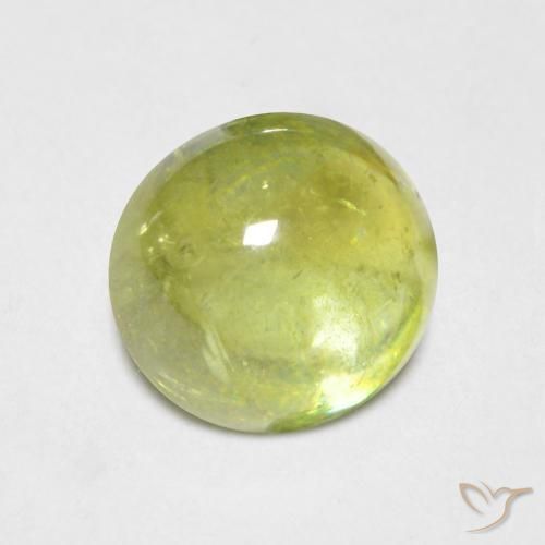 1.56ct Natural Luz amarela Esfena, oval, Transparente