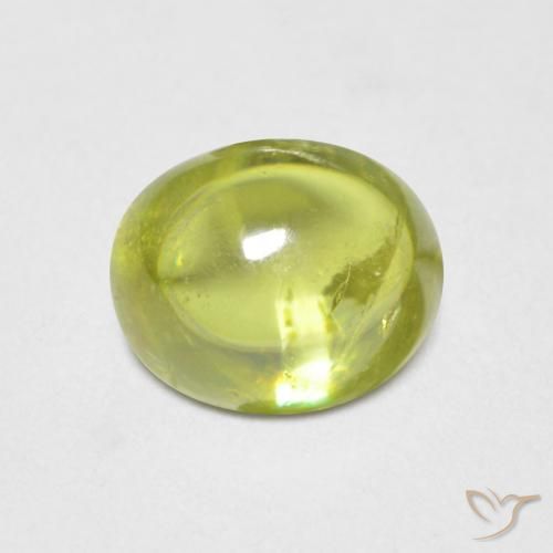 1.09ct Natural amarelo médio Esfena, oval, Transparente