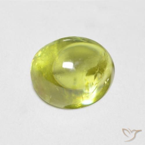 Esfena amarelo médio Natural 1.09ct, oval, Transparente