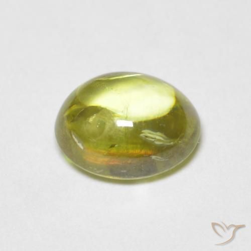 Esfena Limão amarelo Natural 1.12ct, oval, Transparente