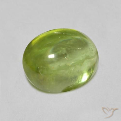 1.47ct Natural Verde claro Esfena, oval, Transparente