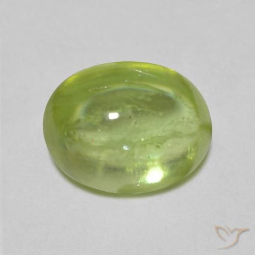 Esfena Verde claro Natural 1.47ct, oval, Transparente