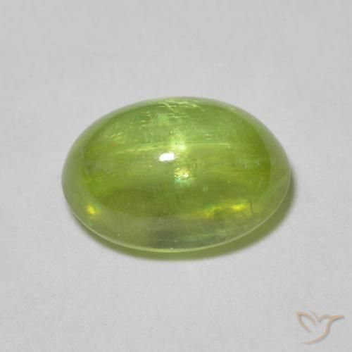 Esfena Verde claro Natural 1.47ct, oval, Transparente