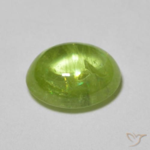 Esfena Verde Vivo Claro Natural 1.35ct, oval, Transparente