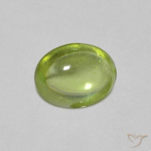 Esfena Verde claro Natural 0.69ct, oval, Transparente