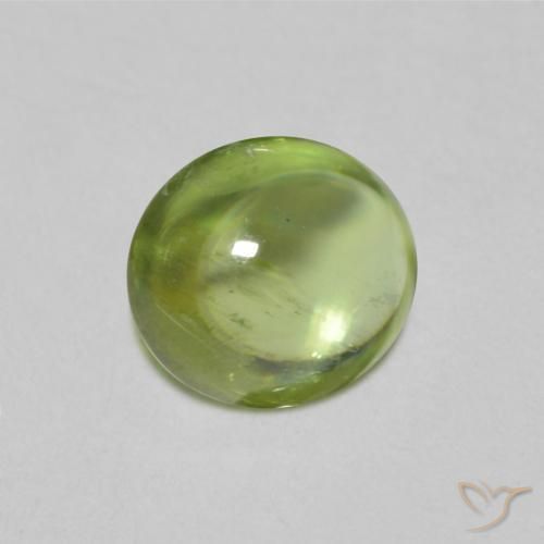 Esfena Verde Vivo Claro Natural 0.90ct, oval, Transparente