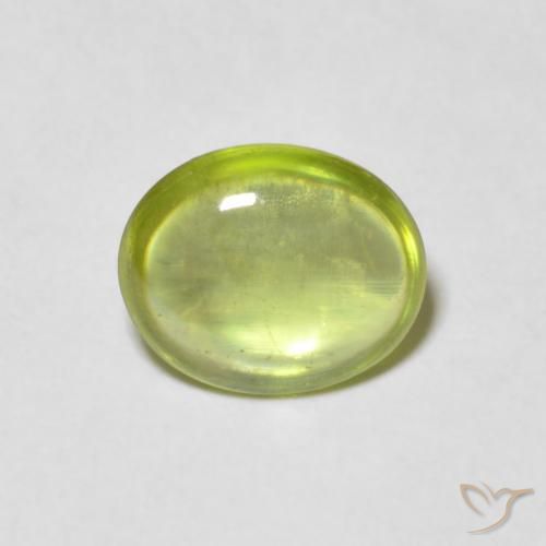 1.25ct Natural Verde claro Esfena, oval, Transparente