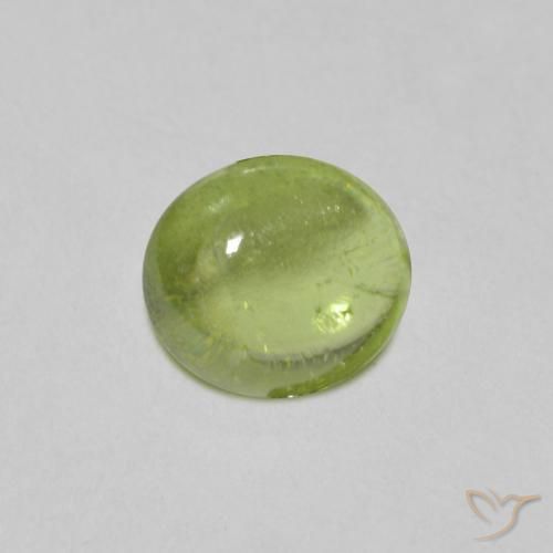 Esfena Verde Vivo Claro Natural 1.08ct, oval, Transparente