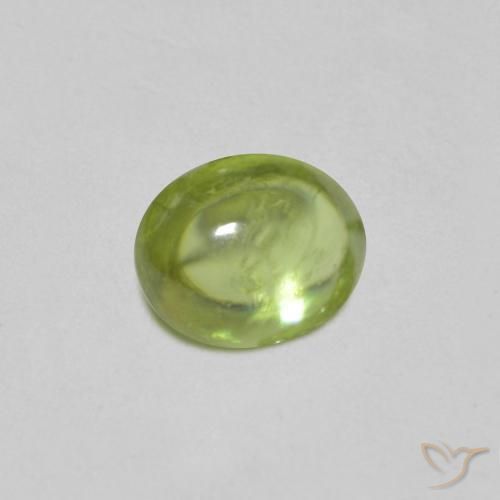 Esfena Verde médio Natural 0.87ct, oval, Transparente