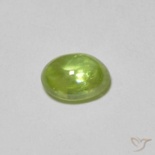 Esfena Verde médio Natural 0.87ct, oval, Transparente