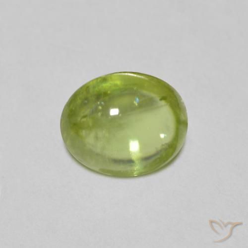 1.16ct Natural Verde médio Esfena, oval, Transparente