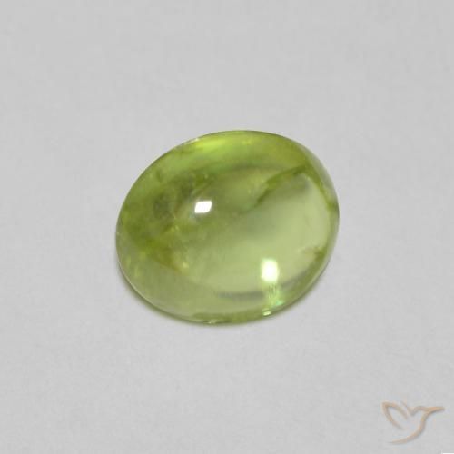 Esfena Verde médio Natural 1.16ct, oval, Transparente