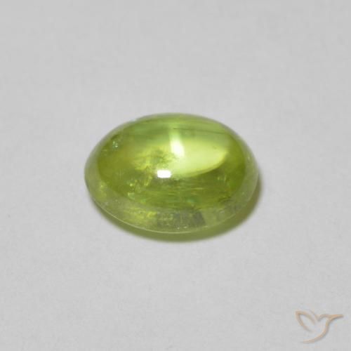 Esfena Verde médio Natural 1.16ct, oval, Transparente