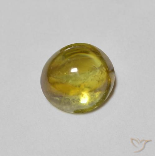 Esfena verde quente Natural 1.23ct, oval, Transparente