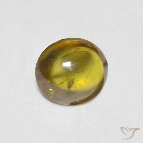 Esfena Ouro Terroso Natural 1.22ct, oval, Transparente