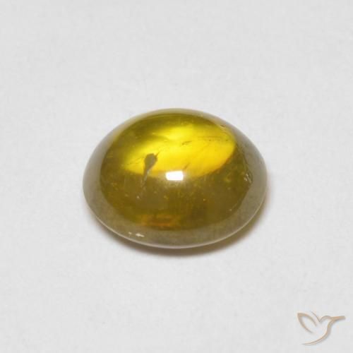Esfena Ouro Terroso Natural 1.22ct, oval, Transparente