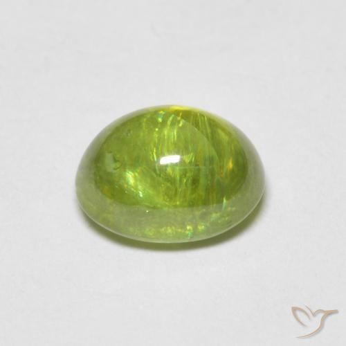 Esfena Verde claro Natural 1.55ct, oval, Transparente
