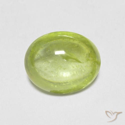 1.56ct Natural Verde claro Esfena, oval, Transparente