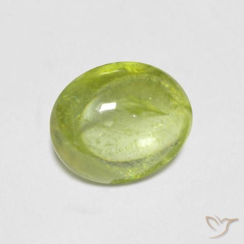 Esfena Verde claro Natural 1.56ct, oval, Transparente