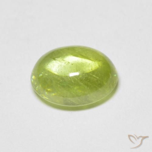 Esfena Verde claro Natural 1.56ct, oval, Transparente