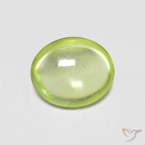 Esfena Verde claro Natural 0.63ct, oval, Transparente