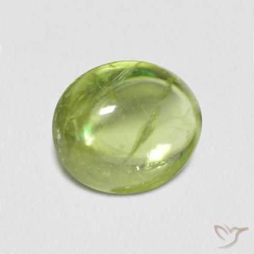 1.68ct Natural Verde claro Esfena, oval, Transparente