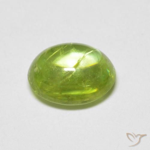 Esfena Verde claro Natural 1.68ct, oval, Transparente